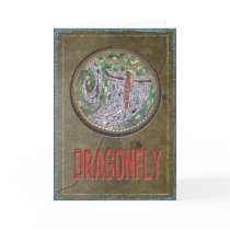 Stained Glass Mosaic: Dragon Fly cards