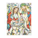 Stained Glass Nativity Painting Post Card