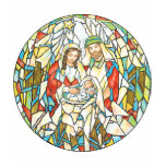 Stained Glass Nativity Painting t-shirts