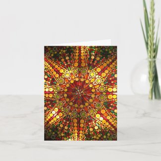 Stained Glass Note Cards card