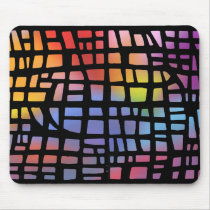 Stained Glass: Outside View mousepads by spiritswitchboard Stained Glass: Outside View mousepads