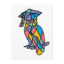 Stained Glass Owl Post Card
