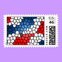 Stained Glass Patriot - postage stamps stamps