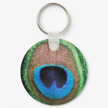 Stained Glass Peacock keychains