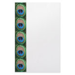 Stained Glass Peacock Stationery Paper