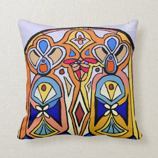Stained Glass Pillow Zazzle