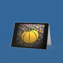 Stained Glass Pumpkin cards