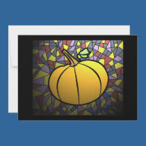 Stained Glass Pumpkin invitations