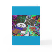 Stained glass Snowman cards