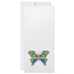 stained glass style butterfly design rack cards