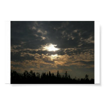 Stained-glass Sunset posters