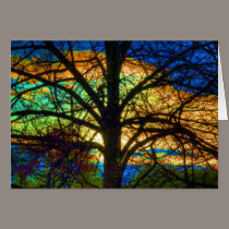 Stained Glass Tree cards