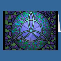 Stained Glass Triskele cards