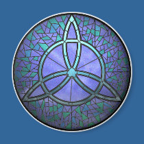 Stained Glass Triskele magnets