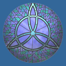Stained Glass Triskele stickers