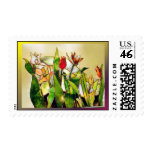 Stained Glass Tulip Ground Postage Stamp