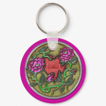 stained glass valentine keychains