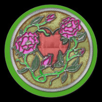 stained glass valentine stickers