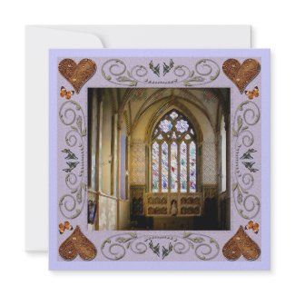 Stained Glass Wedding Invitation invitation