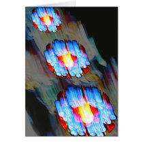 Stained glass window, Bern Munster, Switzerland Greeting Card