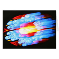 Stained glass window, Bern Munster, Switzerland Card