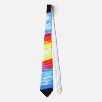 Stained glass window, Bern Munster, Switzerland Neck Tie