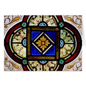 Stained Glass Window card