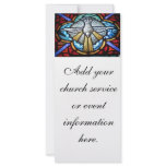 Stained Glass Window Dove Church/Event Rack Card