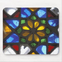 Stained glass window inside the National Mousepads