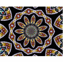 Stained Glass Window Kaleidoscope #1 Cut Out