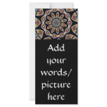 Stained Glass Window Kaleidoscope #1 Rack Card Design