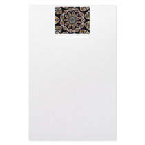 Stained Glass Window Kaleidoscope #1 Stationery Paper