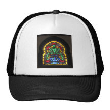 Stained glass window  Mosque of Suleyman Aga Mesh Hats