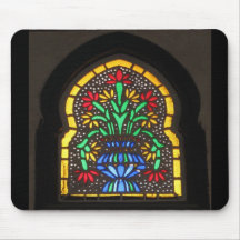 Stained glass window  Mosque of Suleyman Aga Mousepads