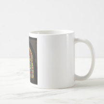 Stained glass window  Mosque of Suleyman Aga Coffee Mugs