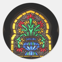 Stained glass window  Mosque of Suleyman Aga Sticker