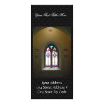 Stained Glass Window Of St Johns Lutheran Church N Full Color Rack Card