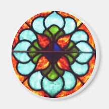 Stained Glass Window Refrigerator Magnets