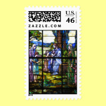 Stained Glass Window Stamp