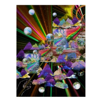 Stained Glass Windows 3-D Posters