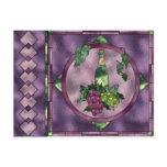 Stained Glass Wine Love Post Card