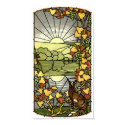 Stained Glass with fox and sun posters by Zenyaris Stained Glass with fox and sun posters