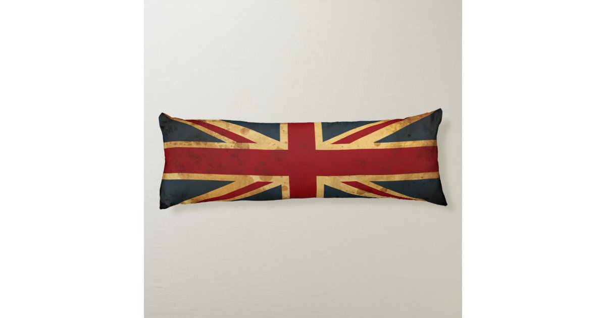Stained Union Jack UK Flag Body Pillow Zazzle