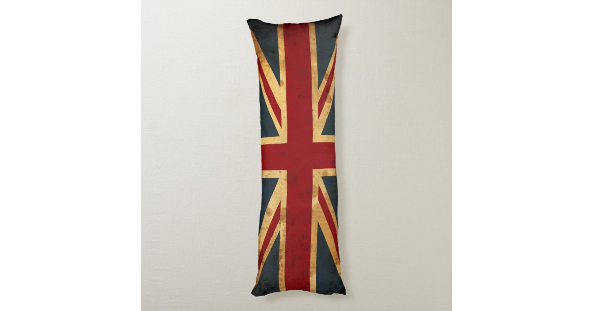 Stained Union Jack UK Flag Body Pillow Zazzle