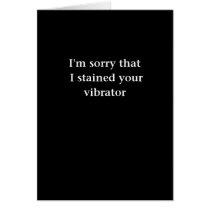 Stained Your Vibrator cards