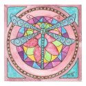 stainedglass dragonfly posters by Wisteriafaerie stainedglass dragonfly posters