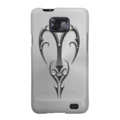 Stainless Steel Aries Symbol Samsung Galaxy S Covers