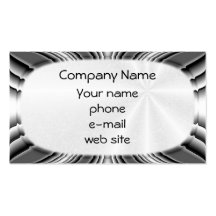Stainless Steel ~ biz card Business Card Template