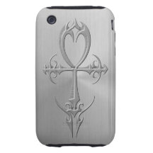 Stainless Steel Gothic Ankh iPhone 3 Tough Cases