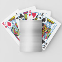 Stainless Steel Metal Look Bicycle Card Decks